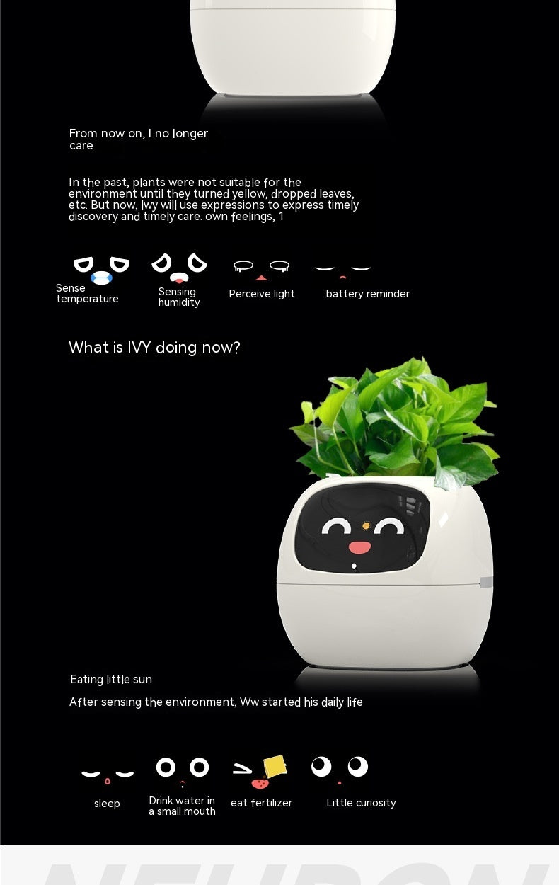 AI Smart Planter Endless Fun Over 49 Rich Expressions 7 Smart Sensors And AI Chips Make Raising Plants Easy And Fun