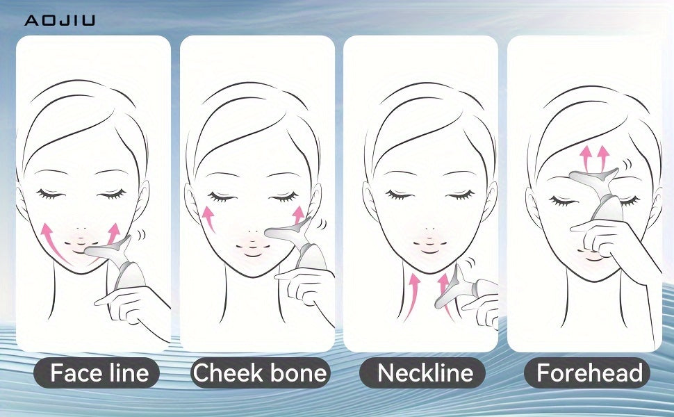 3-Mode Portable Neck and Facial Massager for Relaxation, Skin Care, and Beauty