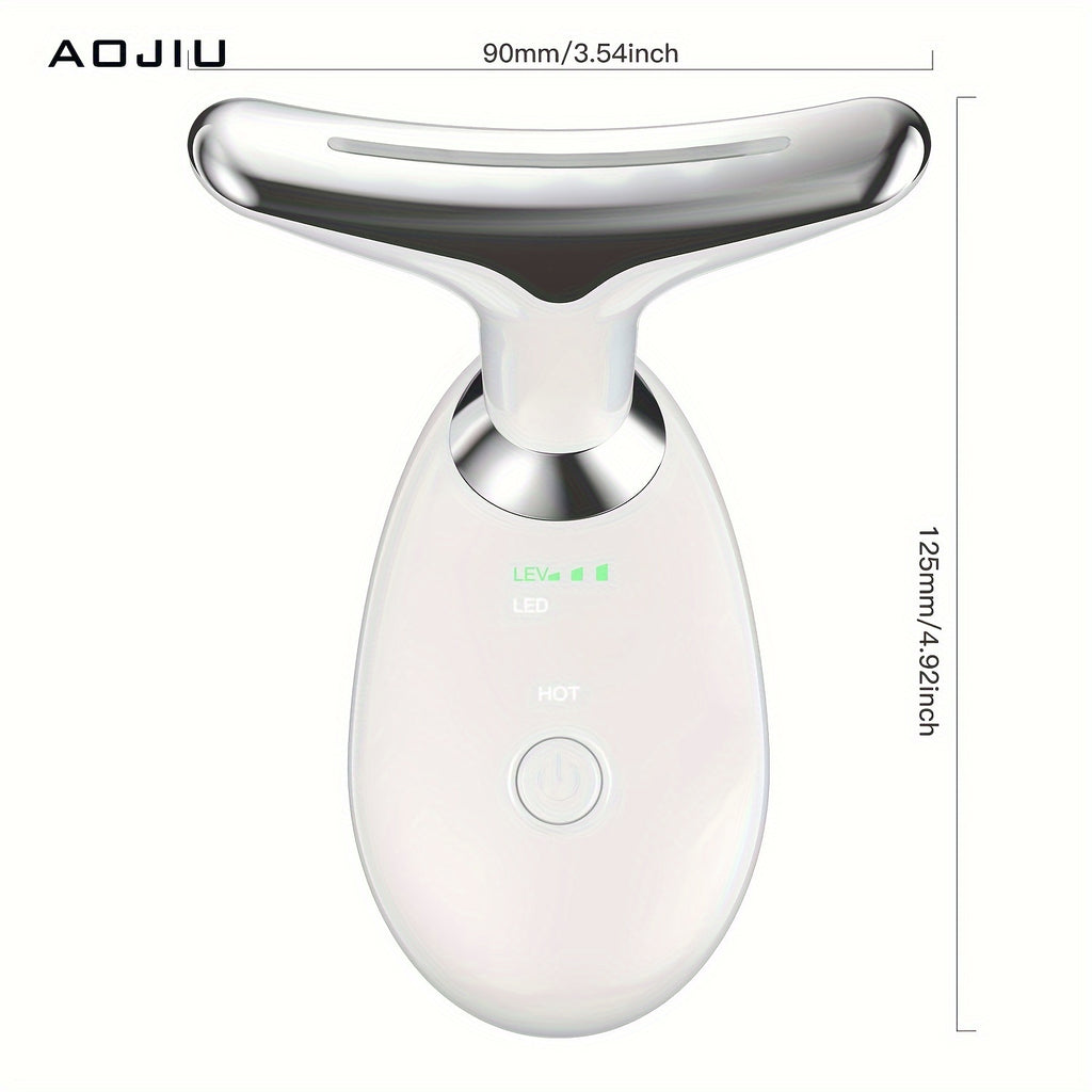 3-Mode Portable Neck and Facial Massager for Relaxation, Skin Care, and Beauty