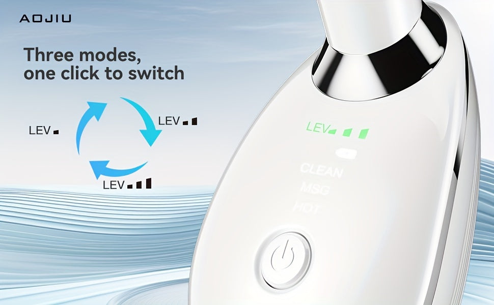 3-Mode Portable Neck and Facial Massager for Relaxation, Skin Care, and Beauty