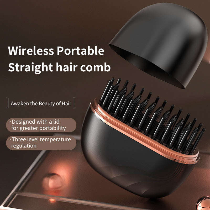 Wireless Mini Hair Straightening Comb