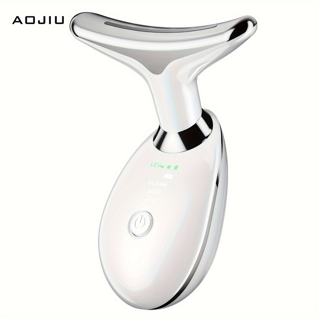 3-Mode Portable Neck and Facial Massager for Relaxation, Skin Care, and Beauty