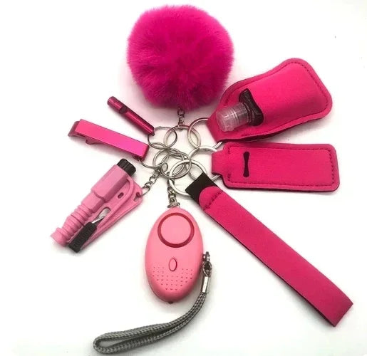 Ladies Self Defense Full Keychain Set
