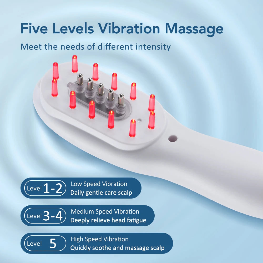 Red Light Therapy Massage Comb