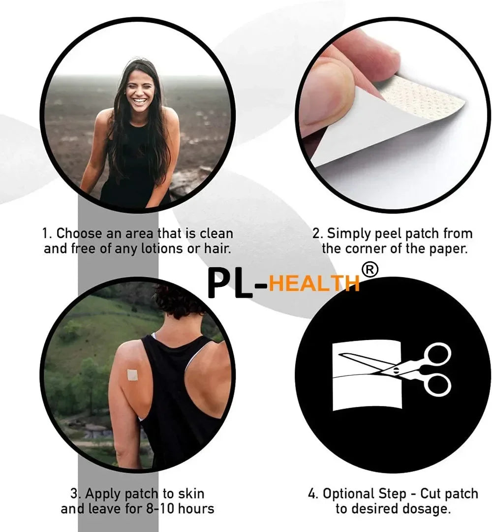 Nitric Oxide Booster-Transdermal Patches-Performance Enhancing Formula For Stamina & Endurance