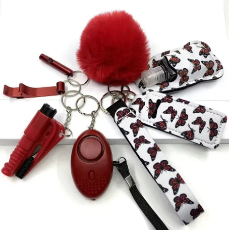 Ladies Self Defense Full Keychain Set