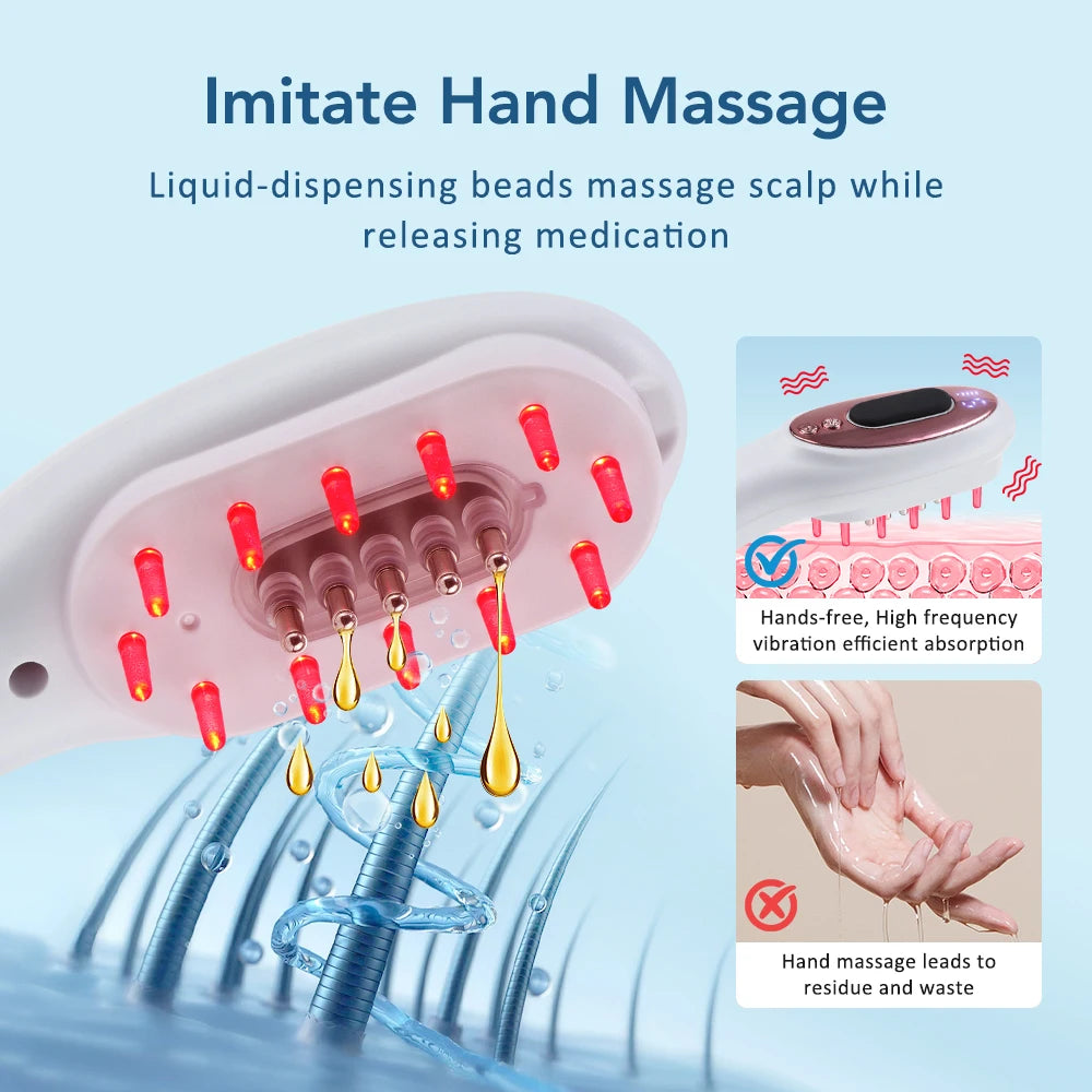 Red Light Therapy Massage Comb