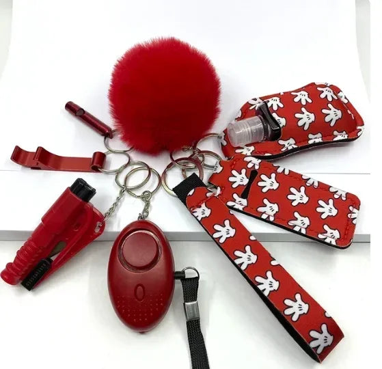 Ladies Self Defense Full Keychain Set